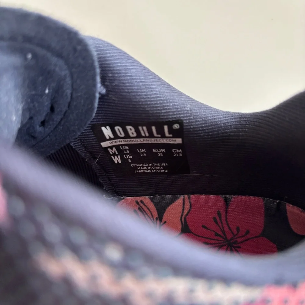 NoBull Women’s Floral Trainer Sneakers Sz 5